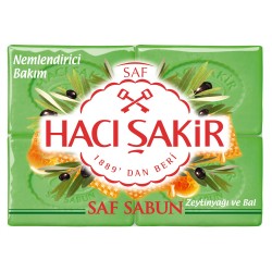 Haci Sakir Pure Soap With Olive Oil And Honey 4x175g