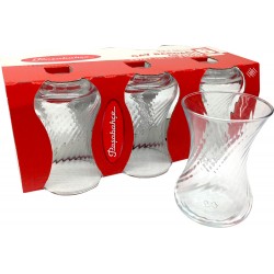 Paşabahçe 6'li İnce Belli Çay Bardağı Optikli 42781