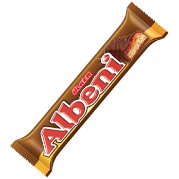 Ulker Albeni Milk Chocolate Coated Bar With Caramel & Biscuits
