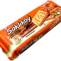 Ulker Saklikoy Hazelnut Cream Classic Biscuits