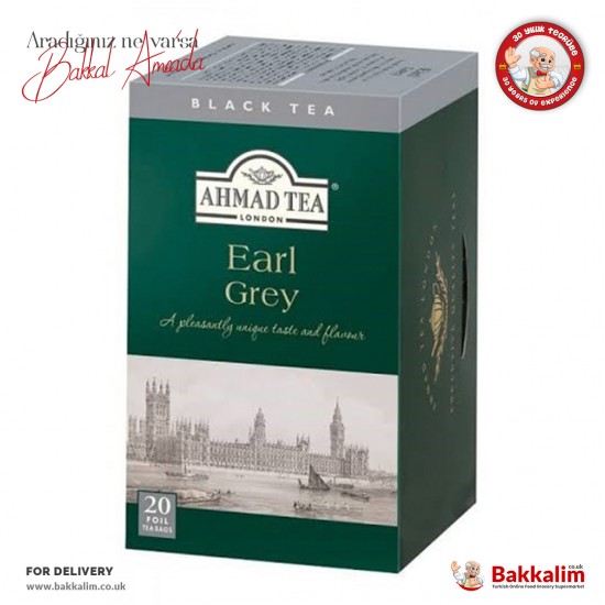 Ahmad Tea 20 Bags Earl Grey Tea - 054881005517 - BAKKALIM UK