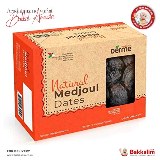 Derme Natural Medjoul Dates 500 G - 0599599699271 - BAKKALIM UK