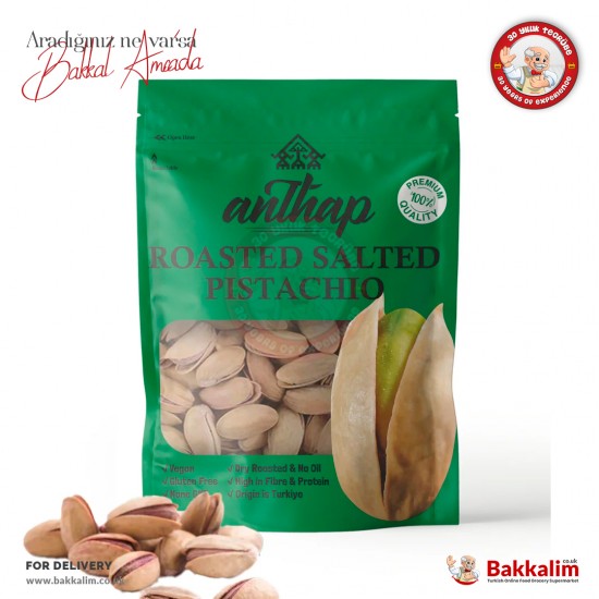 Anthap Jumbo Antep Pistachio Roasted 300 G - 0604565195265 - BAKKALIM UK