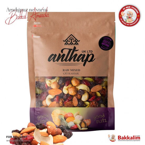 Anthap Mixed Raw Nuts 1000 G - 0737118534522 - BAKKALIM UK