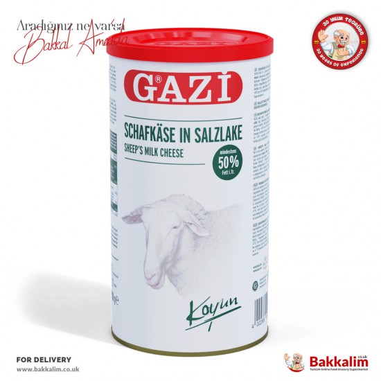 Gazi Hakiki Koyun Beyaz Peynir Min %50 Yağlı N800 Gr - 4002566006355 - BAKKALIM UK