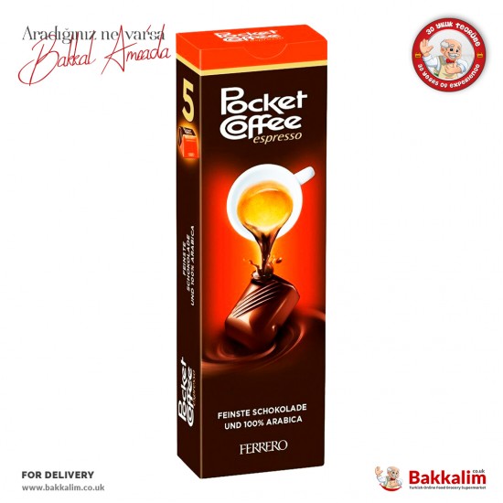Ferrero Rocher Pocket Coffee Espresso in Pack 5 Pcs - 4008400141527 - BAKKALIM UK