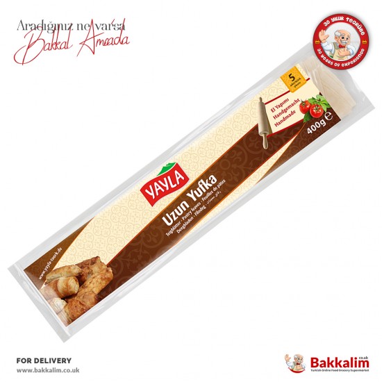 Yayla Long Filo Pastry Leaves 400 G - 4027394001020 - BAKKALIM UK