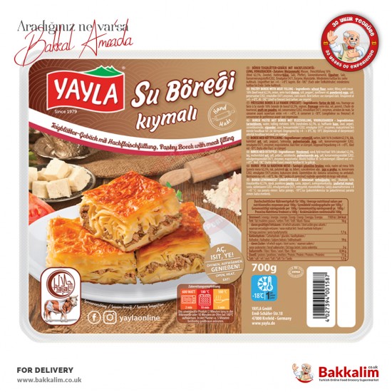 Yayla Kıymalı Su Böreği 700 Gr - 4027394001587 - BAKKALIM UK