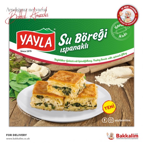 Yayla Pastry Borek With Spinach Filling 700 G - 4027394001761 - BAKKALIM UK