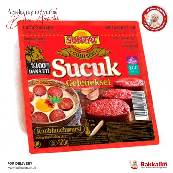 Suntat Sucuk Gold Serisi Geleneksel Lezzet 300 Gr - 4040328074907 - BAKKALIM UK