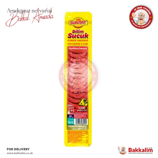 Suntat Dilimli Dana Sucuk 200 Gr - 4040328082001 - BAKKALIM UK