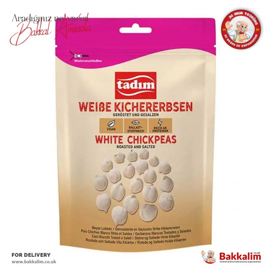 Tadim White Chickpeas Roasted And Salted 150 G - 4056546151047 - BAKKALIM UK