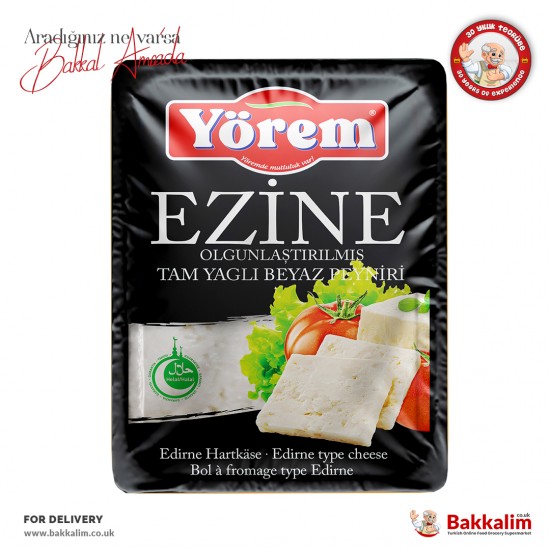 Yorem Ezine type Matured Full Fat White Cheese 300 G - 4251871703040 - BAKKALIM UK