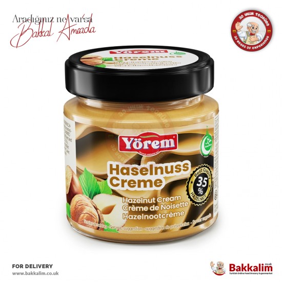 Yörem %35 Fındık Ezmesi 220 Gr - 4251871711540 - BAKKALIM UK