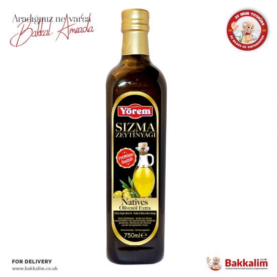 Yorem Extra Virgin Olive Oil Natural 750 ml - 4260193519482 - BAKKALIM UK