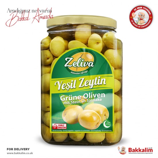 Zeliva Green Olives 400 G - 4260467595853 - BAKKALIM UK