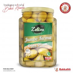 Zeliva Jumbo Broken Green Olives 400 G