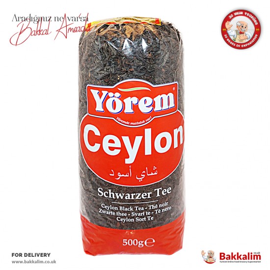 Yorem Ceylon Black Tea 500 G - 4260467597208 - BAKKALIM UK