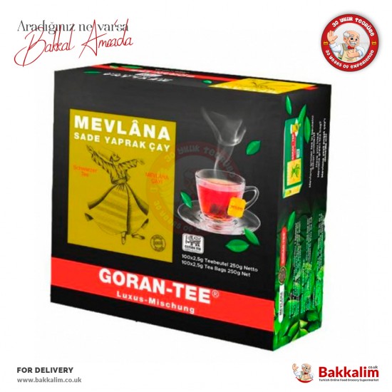 Mevlana Goran Tee 100 Pcs Tea Bags 200 G - 4262403640047 - BAKKALIM UK