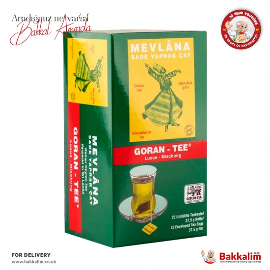 Mevlana Goran Green Tea 25 Bags - 4792233201014 - BAKKALIM UK