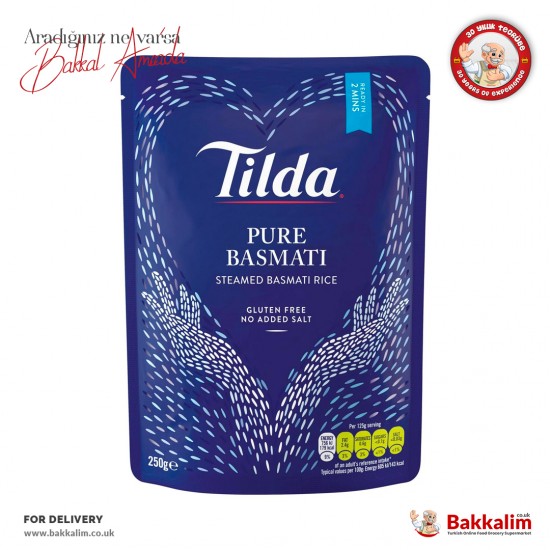 Tilda Original Basmati Rice 250 G - 5011157996776 - BAKKALIM UK