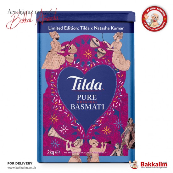 Tilda Premium Original Basmati Rice Tin 2000 G - 5011157997278 - BAKKALIM UK