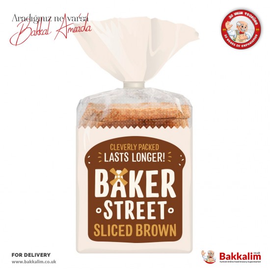 Baker Street Sliced Brown Bread 600 G - 5027952014980 - BAKKALIM UK