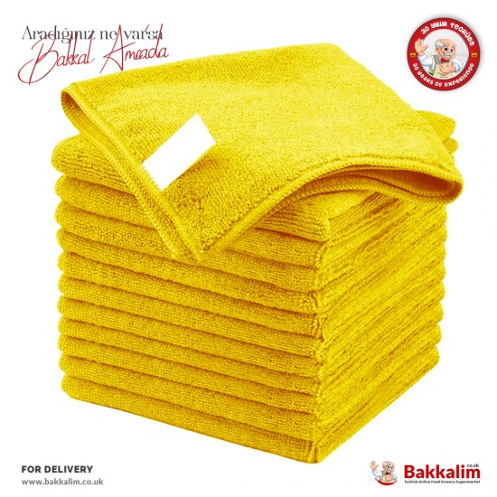 Cyprofood Microfiber Yellow Towels 36 Pcs - 5055713316237 - BAKKALIM UK