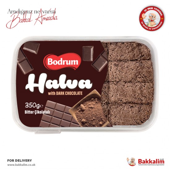 Bodrum 350 G Halva With Dark Chocolate - 5056550700452 - BAKKALIM UK
