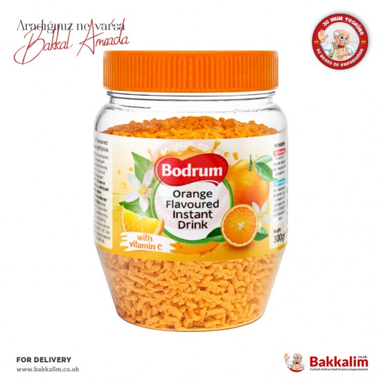 Bodrum Orange flavoured Instant Hot Drink 300 G - 5056550715739 - BAKKALIM UK