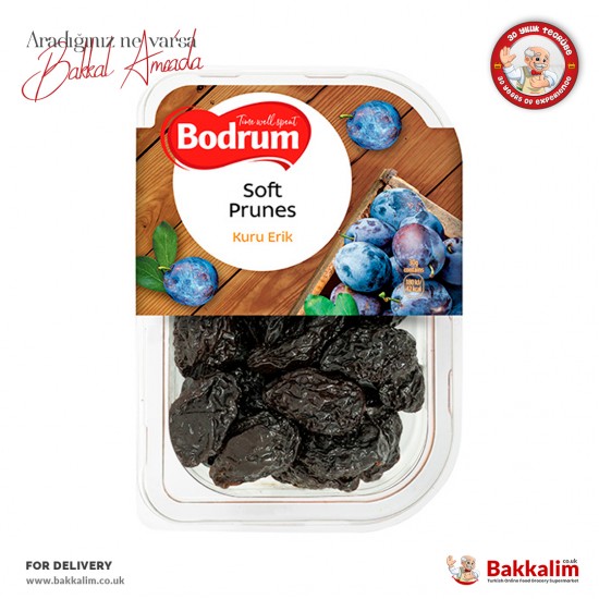 Bodrum Whole Soft Prunes 250 G - 5060050987855 - BAKKALIM UK