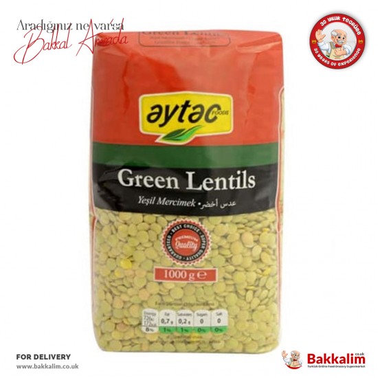 Aytac Green Lentils 1000 G - 5060108700580 - BAKKALIM UK