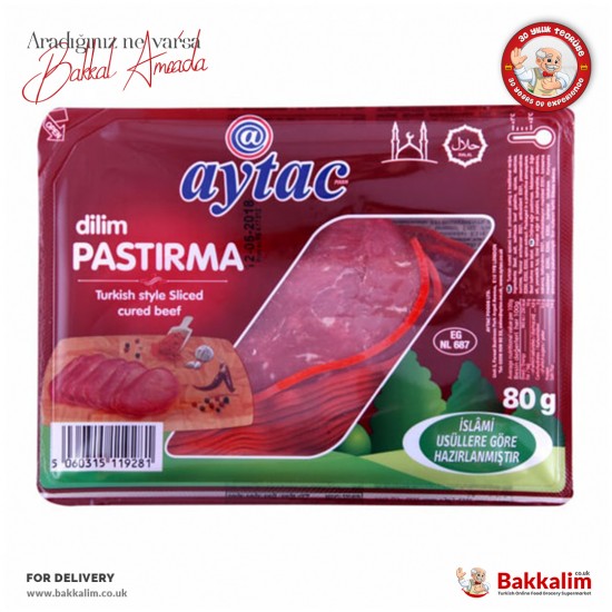 Aytaç Dilim Pastırma 80 Gr - 5060315119281 - BAKKALIM UK