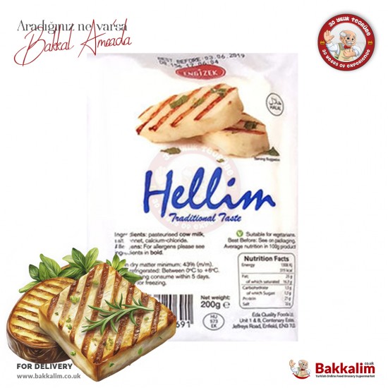 Engizek Hellim Grilled Cheese 200 G - 5060543120691 - BAKKALIM UK