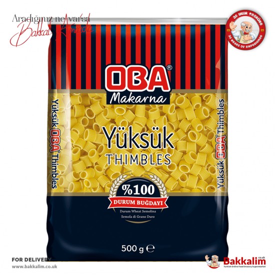 Oba 400 Gr Yüksük Makarna - 5060574027990 - BAKKALIM UK