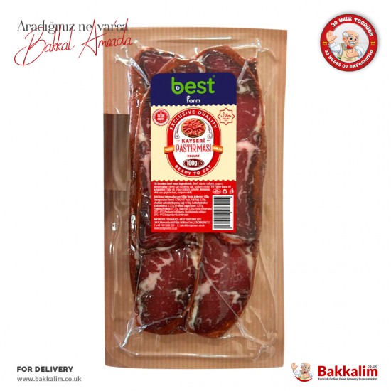 Best Farm Kayseri Pastirma Dried Meat Turkish Traditional 100 G - 5060929450077 - BAKKALIM UK