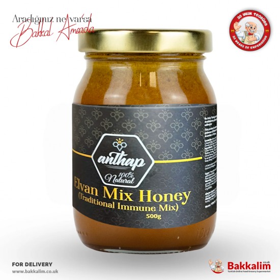 Anthap Natural Elvan Mix Honey 500 G - 5061016830208 - BAKKALIM UK