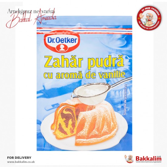 Dr Oetker Powdered Sugar With Vanilla Flavor 80 G - 5941132400083 - BAKKALIM UK