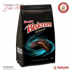 Ulker Biskrem Intense Cocoa Cream Filled Cocoa Cookie 160 G