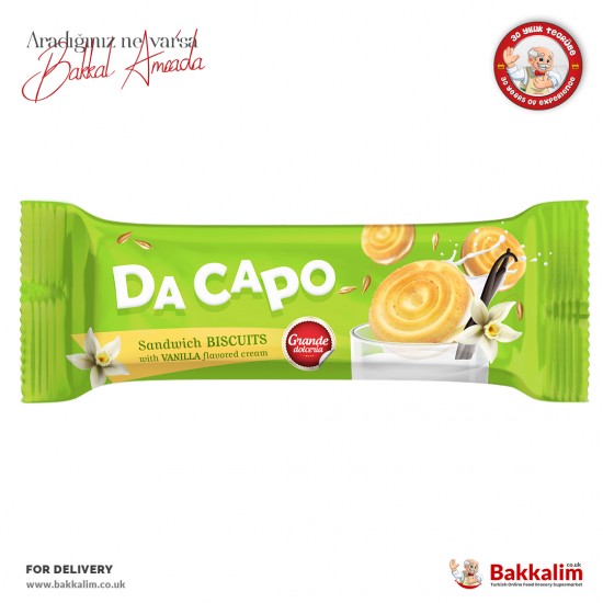 Grande Dolceria Da Capo Sandwich Biscuits with Vanilla 45 G - 59490593507544 - BAKKALIM UK