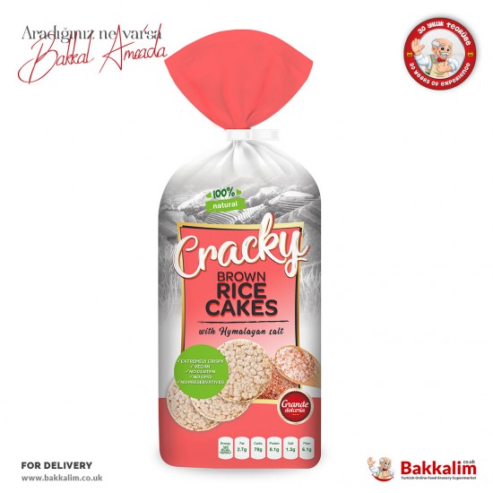 Grande Dolceria Cracky Brown Rice Cakes with Hymalayan Salt 120 G - 5949093503935 - BAKKALIM UK