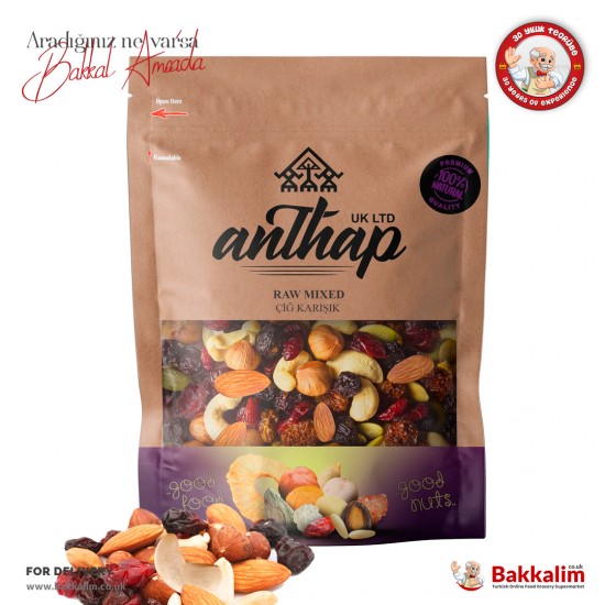 Anthap Mixed Nuts Raw 300 G - 7449174681999 - BAKKALIM UK