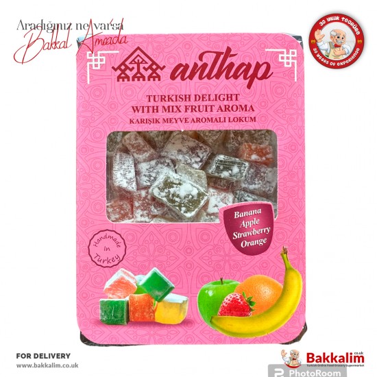 Anthap Turkish Delight with Mix Fruit 150 G - 7449174682200 - BAKKALIM UK