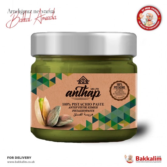 Anthap Pistachio Paste %100 200 G - 7449174682552 - BAKKALIM UK