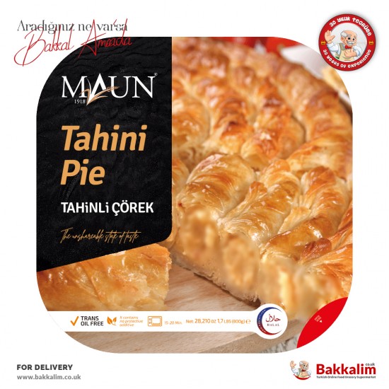 Maun Tahini Pie 800 G - 8680211720106 - BAKKALIM UK