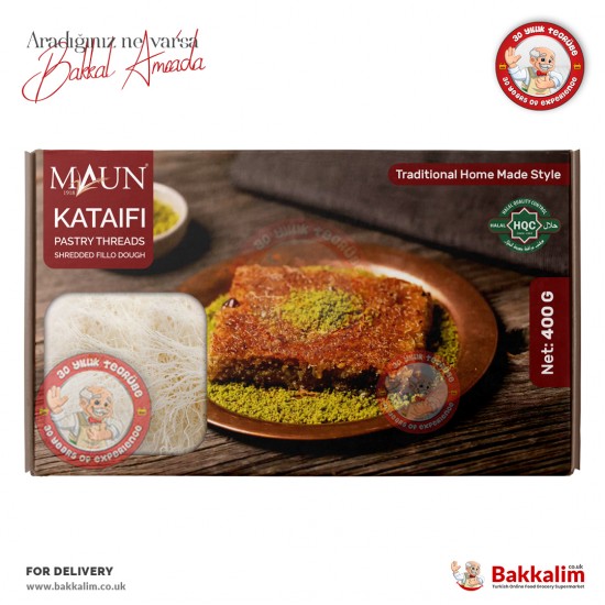 Maun Pastry Threads Fresh Kadayif 400 G - 8680211723329 - BAKKALIM UK