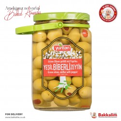 Yurttan Green Olives Stuffed with Pepper N1500 G