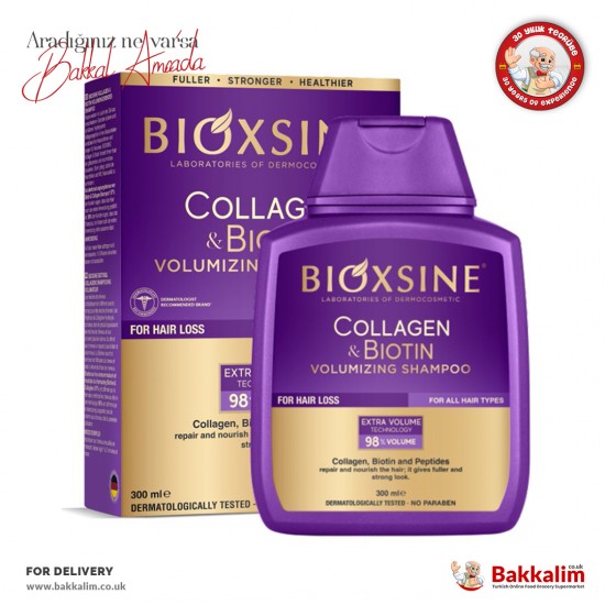 Bioxsine Collagen ve Biotin Extra Hacim Şampuanı 300 ml - 8680512632061 - BAKKALIM UK