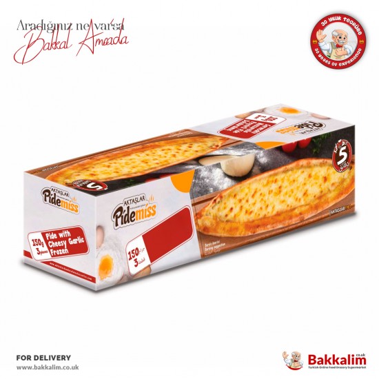 Pidemiss Pide with Kashkaval Cheese 150 G 3 Pcs - 8681820155396 - BAKKALIM UK