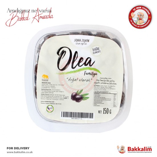 Olea Siyah Zeytin 150 Gr - 8681889327116 - BAKKALIM UK